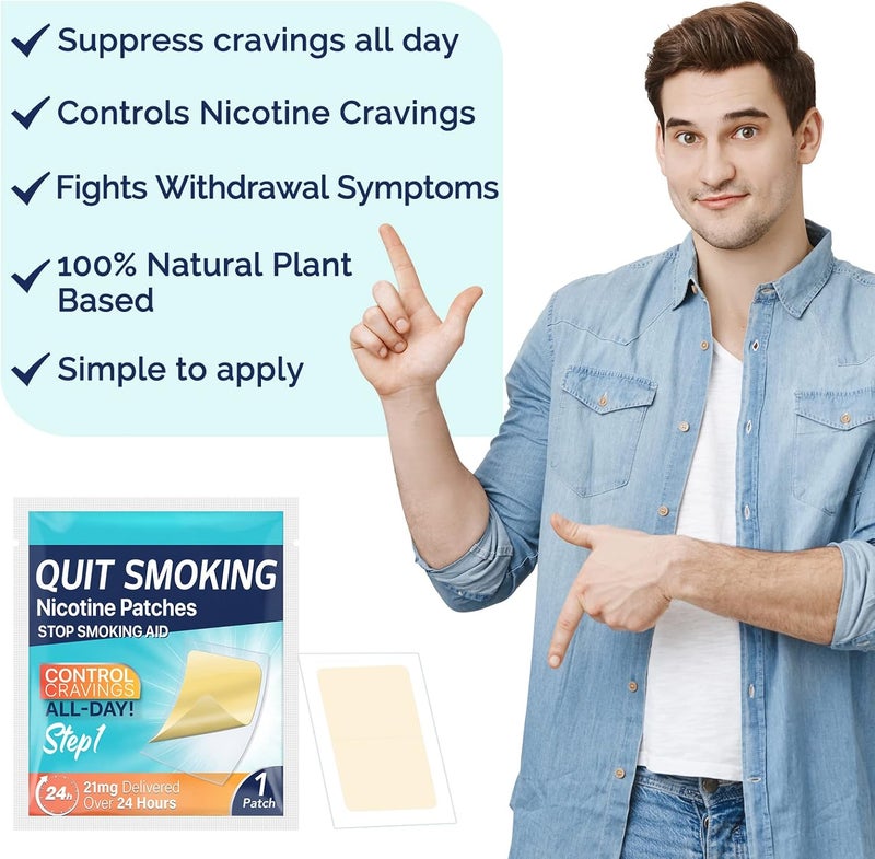 Yecuce Stop Aid,Helping Quit Patch,Stop Patches,Step 1,30 Patches,21mg Delivered Over 24 Hours - Image 3